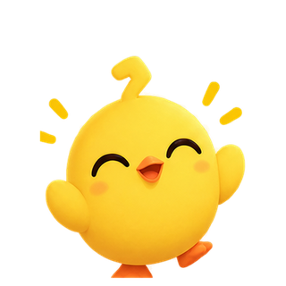 Pip the duck cheering